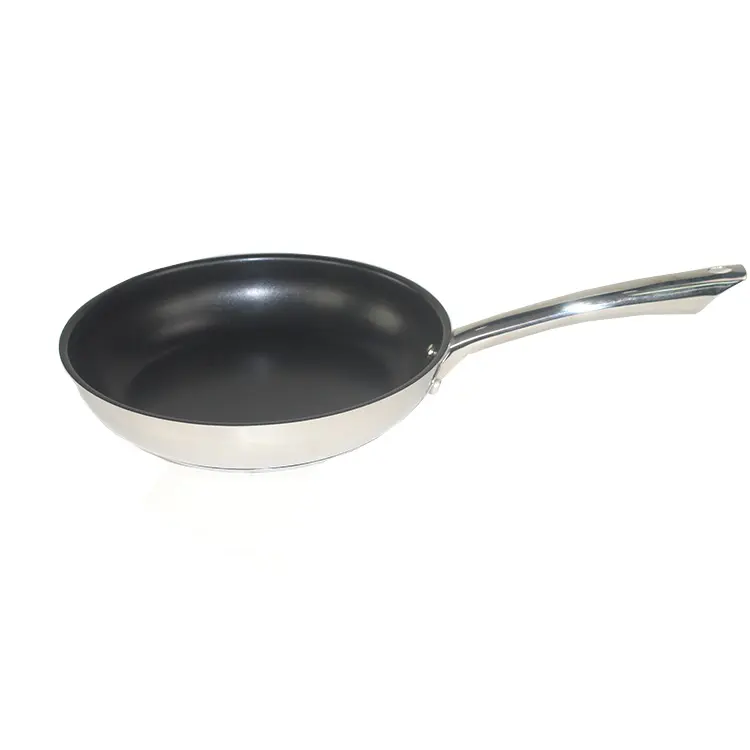 Pabrik Langsung Sehat Keramik Antilengket Persegi Berlian Frypan Harga Terbaik Tri Ply Panci Stainless Steel Cepat Memasak Penggorengan