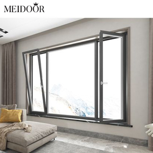 Cửa sổ ban công cách âm thiết kế đơn giản kính Pháp 4 tấm cửa sổ hướng ra ngoài với lưới an ninh - Product Image 3