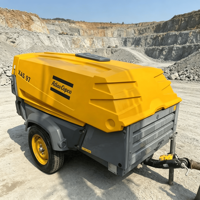Compresseur d'air à vis diesel Atlas Copco XAS97 7 bar 5,3 m³/min 185cfm portable avec moteur Deutz pour usage industriel et de construction