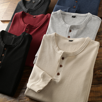Chemise gaufrée unie personnalisée coupe classique, col ras du cou, manches régulières, 100 % coton, infroissable, séchage rapide, pour homme