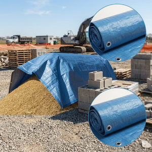Feuilles en plastique de HDPE pour l'usage de ferme Couverture agricole résistante UV de bâche de HDPE imperméable - Product Image 3