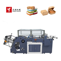 Machine de fabrication de boîte à lunch en papier recyclé biodégradable à emporter en Chine Machine de fabrication de boîte à lunch en papier entièrement automatique
