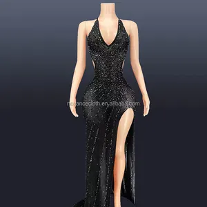 Vestidos de Fiesta de Lentejuelas Brillantes de Color Sólido con Diseño Moderno para Graduación <span class=keywords><strong>2022</strong></span>, Vestidos de Noche Largos con Abertura Alta para <span class=keywords><strong>Mujer</strong></span>, Globos de Graduación - Product Image 6
