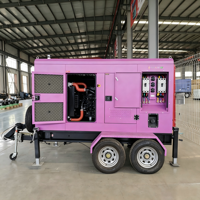 Groupe électrogène mobile monté sur remorque, assemblage modulaire pour un remplacement facile des composants et des travaux de réparation sur site
