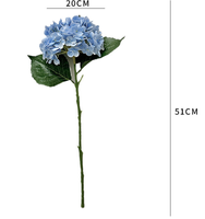 Bunga Hydrangea 3D Printing Besar dengan Tekstur Melembapkan, Dekorasi Hotel, Dekorasi Pernikahan, Dekorasi Rumah, Bunga Artifisial Film