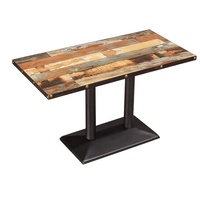 Table stratifiée en mélamine, restaurant, 4 pieds, offre spéciale