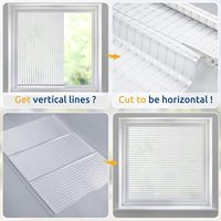 DECO Buntglas-Fensterfolie 3D Dekorative Buntglas-Sichtschutzfolie Selbstklebend Abnehmbar für Heim Büro Glastür