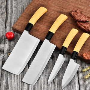 Banana Shaped Stainless Steel Kitchen Knife Imitation Wood Handle Japanese Style Sharp Multi Purpose Home Use - Product Image 3