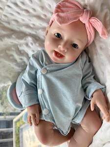 18インチ固体ソフトシリコンBebeリボーン人形手作りDIY BonecaリボーンCorpo Deシリコーン人形女の子用 - Product Image 4