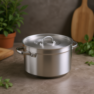 Casseruola in alluminio da 24 cm con coperchio per cucinare e infornare - Product Image 3