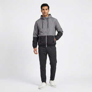 Custom Logo Waterproof Windbreaker <b>Jacket</b> for Men Stand Collar Front Woven Zipper Outdoor 2026 <b>Slim</b> <b>Fit</b> Unisex - Product Image 1