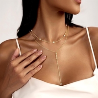 Collier et bracelet en perles de cuivre et zircon, style euro-américain, tendance et élégant
