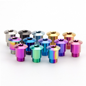 Vis autotaraudeuses à tête hexagonale en titane GR5 M2 métriques, anodisées couleur, usinées CNC, fixations filetées pour vélos et équipements - Product Image 6