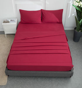 Ensemble de literie d'hôtel de luxe 5 étoiles avec logo de marque 100% coton <span class=keywords><strong>pour</strong></span> hôtel, housse de couette blanche douce personnalisée, draps de <span class=keywords><strong>lit</strong></span> - Product Image 2