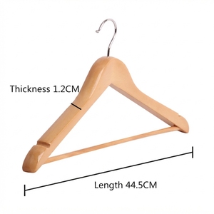 Cintre à vêtements en <span class=keywords><strong>bois</strong></span> massif naturel écologique, crochet rotatif à 360 degrés, cintres en <span class=keywords><strong>bois</strong></span> pour vêtements - Product Image 3