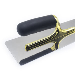 للبيع بالجملة مجرفة من الفولاذ المقاوم للصدأ صناعية بدرجة احترافية مقبض خشب مسنن مجرفة مربعة من الجص العائم - Product Image 3