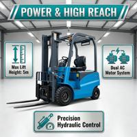 Pengiriman Cepat Forklift Listrik Kapasitas Angkut 3500kg 3.5 Ton Angkat 3m 4.5m 6m Ban Solid Operasi Duduk Forklift Off-Road Penggunaan Luar Ruangan