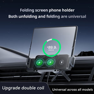 Caricabatterie Wireless Universale a Doppia Bobina Flessibile per Auto, Supporto per Samsung <span class=keywords><strong>Z</strong></span> Fold 7, Modello X01 - Product Image 2
