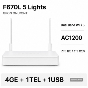 <b>ZTE</b> F670L F680C X PON ONU <b>Router</b> Modem Used Motherboard PCB Dual Band 2G 5G 1GE 4GE GPON ONT for FTTH - Product Image 1