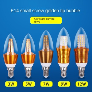 หลอดไฟ LED 12W แบบเทียนอิเล็กทรอนิกส์ กระแสคงที่ ไม่มีแสงกระพริบ 3000K 6000K ขั้วเกลียว E14 แรงดันไฟฟ้า 85-265V ตัวเรือนอะลูมิเนียม - Product Image 6