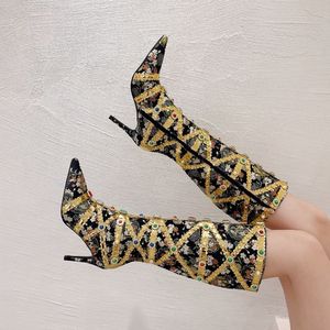 Retro Cuissardes Sexy Bottes 2025 Knee-High Ladies New <b>Boots</b> Heels - Product Image 5