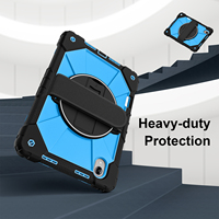 Étui de protection WESOROL pour Lenovo Xiaoxin Pro 13 Pro GT 13 Idea Tab Pro Gen 2 TB390 360 avec support, bandoulière et porte-stylo, noir et bleu