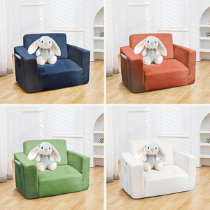 Vente chaude Design Moderne Sherpa Peluche Enfants Canapé-<span class=keywords><strong>lit</strong></span> Doux et Confortable Canapé pour Chambre Salon Utilisation pour Bébés Enfants - Product Image 4