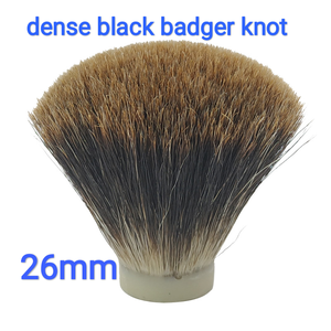 Dishi personalizado hombres afeitado ventilador forma super denso <span class=keywords><strong>Manchuria</strong></span> negro pelo de tejón brocha de afeitar nudo - Product Image 2