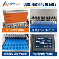 Machine de dépose de bonbons de précision NOVALUX pour bonbons gélifiés, bonbons durs, chocolat avec moules interchangeables