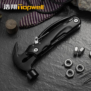 Topwell Haoxiang Multi Functional Claw Hammer Stainless Steel Outdoor Camping Tool <b>Set</b> With <b>Pliers</b> And Knife Black 23A H - Product Image 4