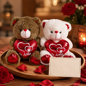 <span class=keywords><strong>Orsacchiotto</strong></span> Teddy Bear Spagnolo 'Te Amo' <span class=keywords><strong>da</strong></span> 30cm con Cuore Rosso Metallizzato, Peluche Morbido, Regalo di San Valentino o Compleanno per la Fidanzata - Product Image 6