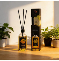 Diffuseur d'huile liquide écologique parfumé aux fruits d'été, 100 ml, flacon noir, pour une utilisation en intérieur, dans la chambre