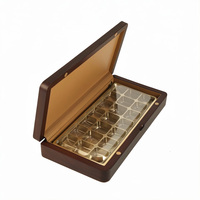 Caja de Madera de Alta Gama Personalizada Estilo Árabe para Dátiles y Chocolate, Acabado Mate con Patrón Islámico, Cajas de Alta Calidad