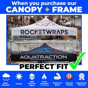 Tente Pop-Up <span class=keywords><strong>10x10</strong></span> en Tissu Oxford Imperméable Personnalisable Robuste pour Événements Publicitaires – Auvent Personnalisé avec Logo - Product Image 4