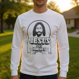 Jésus est mon camarade de classe, t-shirt à manches longues de la foi chrétienne - Product Image 3