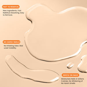 Dissolvant de colle à <span class=keywords><strong>ongles</strong></span> liquide à pression de 60ml pour <span class=keywords><strong>faux</strong></span> <span class=keywords><strong>ongles</strong></span> adhésifs avec retrait facile et rapide de logo personnalisé - Product Image 5