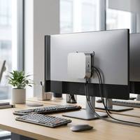 SFF Mini PC Intel Core I5 13420H RAM DDR5 SSD NVMe 512GB Tiga Layar USB 3.2 Tipe C WiFi 6 BT 5.2 Windows 11 Pro Pabrik