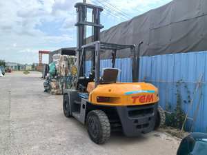 Chariot élévateur TCM 7 T d'occasion, moteur diesel à mât à 2 étages de 7 tonnes, faible durée, hauteur de levage de 6000mm, bien entretenu, prêt à fonctionner - Product Image 6