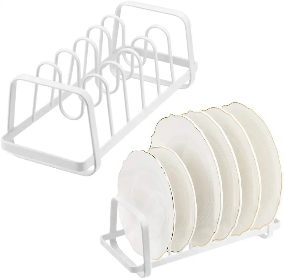 Portable Metal Wire PE coating Kitchen Dish Rack For Kitchen Cabinet Organizational