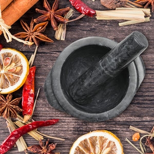 Vente en gros <span class=keywords><strong>de</strong></span> mortier et pilon en marbre <span class=keywords><strong>noir</strong></span> Natural House pour guacamole, herbes, épices et <span class=keywords><strong>ail</strong></span> - Product Image 2