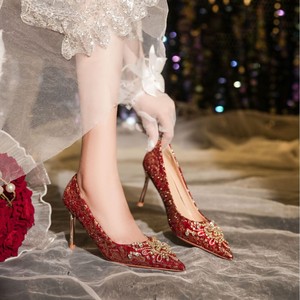 Zapatos elegantes para fiestas, estilo charol - tacones de aguja negros con punta en pico y sandalias para mujer - Product Image 5