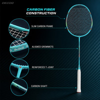 Raquette de badminton entièrement en carbone, multicolores, pré-cordée, 4U, légère, OEM, ODM, marque privée, fournisseur en gros en Europe