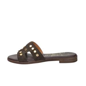 Sandalias Planas Marrones Ariel para Mujer, Talla 38, Tacón Bajo, Estilo Slip-On - Product Image 1