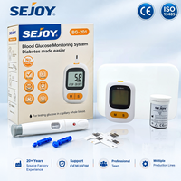 SEJOY OEM/ODM Kit de Glucomètre Numérique Sans Code Sanguin de Haute Qualité avec Mémoire 360