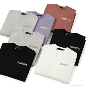 T-shirt da uomo Fear di alta qualità in cotone pesante, stile hip hop casual, a maniche corte, vestibilità ampia, girocollo. - Product Image 6