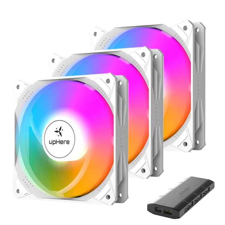 UpHere süper sessiz OEM özelleştirilmiş ARGB kasa fanı 120mm PC kasa hayranları bilgisayar soğutucu RGB hayranları için PC
