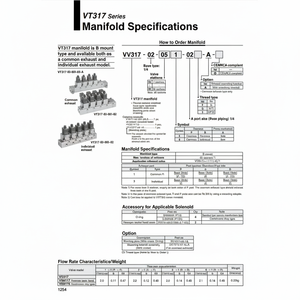ชิ้นส่วนนิวเมติกส์ VV317-02-101-02นิวเมติก SMC - Product Image 1