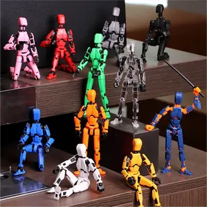 Großhandel knickgelenkter Multi-Gelenk-Beweglicher Puppenspielzeug T13 Dummy Lucky 13 Action-Figur 3D gedrucktes Roboter-Spielzeug