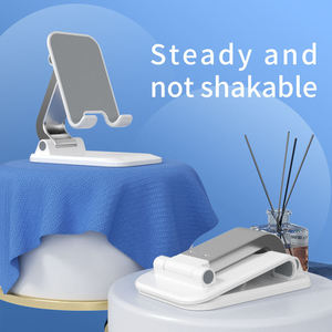 Soporte <span class=keywords><strong>de</strong></span> <span class=keywords><strong>Escritorio</strong></span> Metálico Resistente para Oficina, Bonito Soporte <span class=keywords><strong>Plegable</strong></span> Ajustable <span class=keywords><strong>de</strong></span> Color Rosa para Tablet y Móvil, Soporte Portátil para Teléfono - Product Image 4