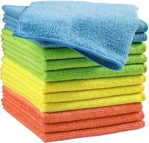 Chiffon en microfibre absorbant, style uni, pour le nettoyage de la cuisine, sans peluches et sans traces, pour le séchage, serviette de nettoyage - Product Image 1